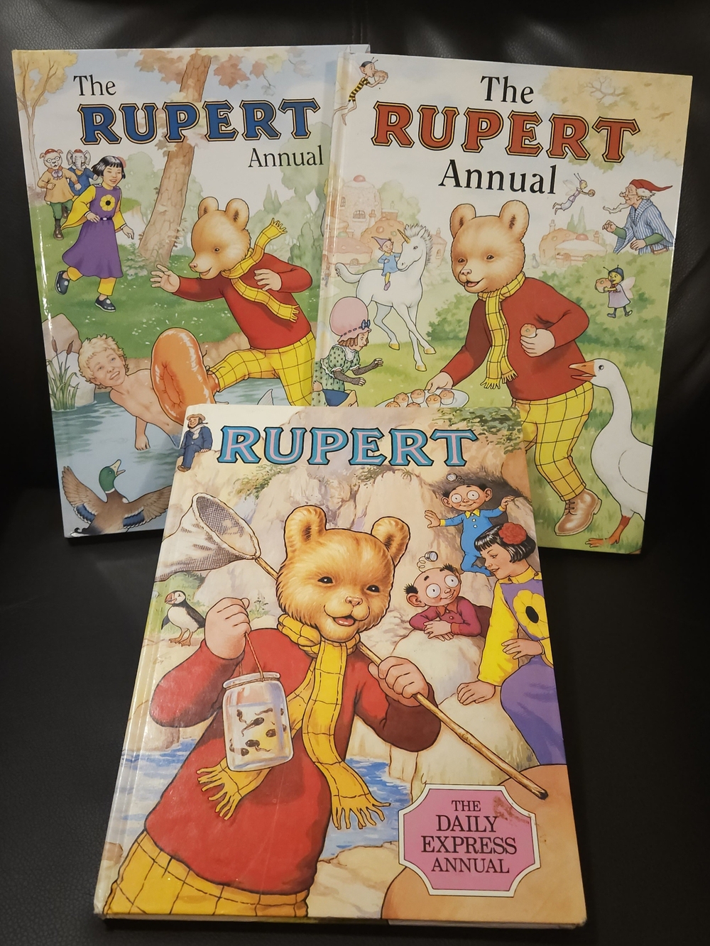 Three VINTAGE Rupert Books!!!